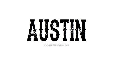 Austin Name Tattoo Designs