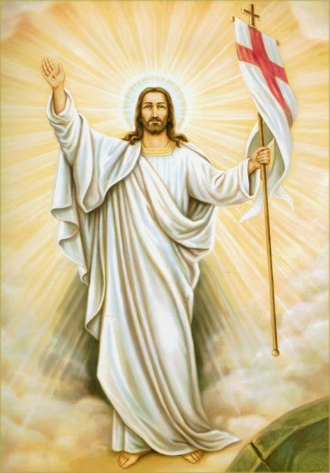 Representa O Cristo Ressuscitado Que Deixa O Túmulo Vitorioso