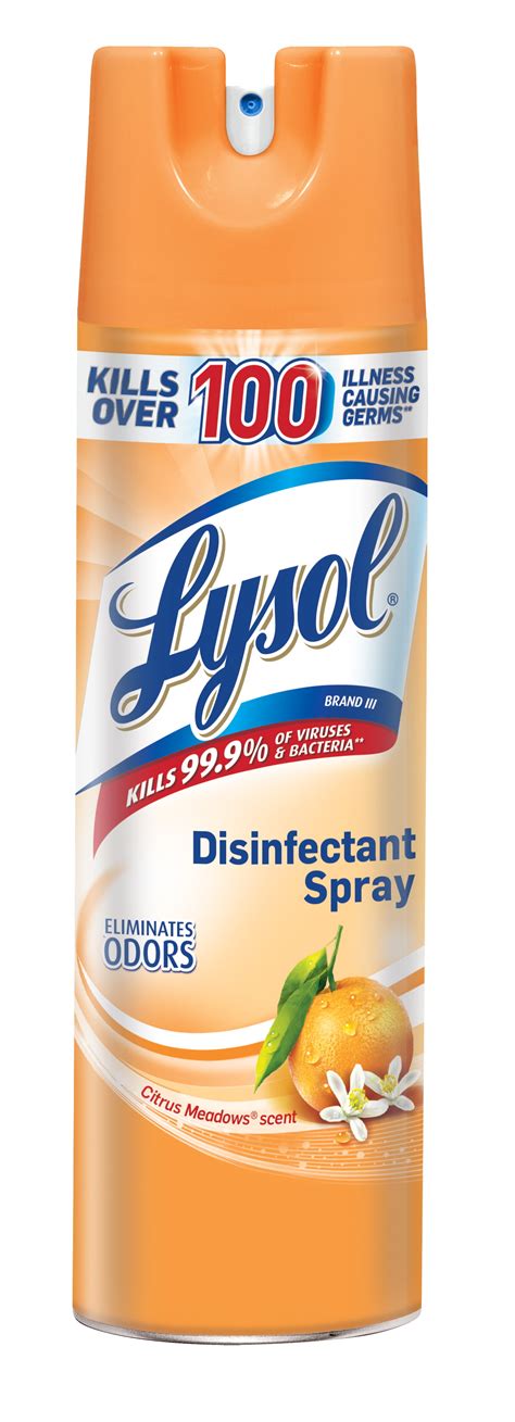 Lysol Disinfectant Spray, Citrus Meadows, 19oz, Tested and Proven to