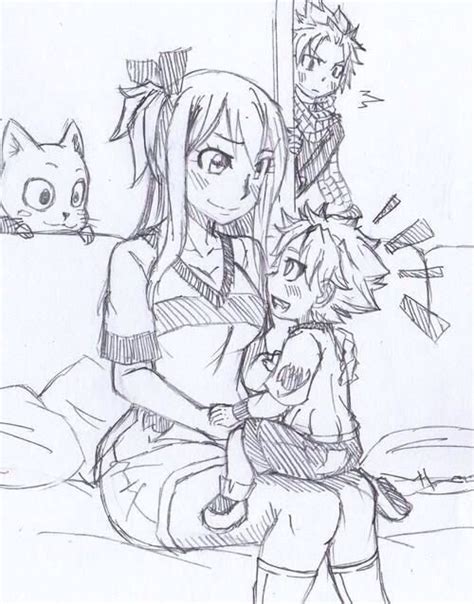 Aww Natsu Lucy Their Son An Happy With Images Fairy Tail