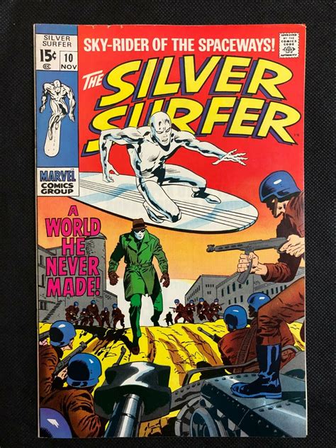 Silver Surfer 1968 10 Fnvf 70 Shalla Bal Travels To Earth To