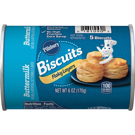 Pillsbury Grands Flaky Layers Buttermilk Biscuits 5 Ct 6 Oz Walmart