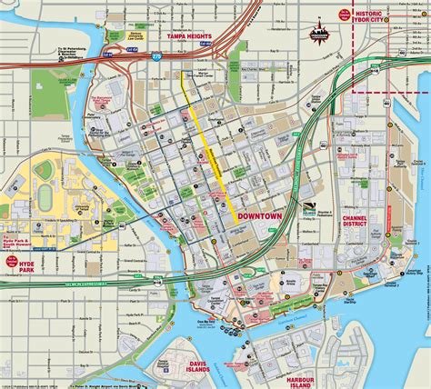 Downtown Tampa Florida Official Discover In Town Guide And Map Of