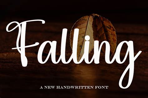 Falling Font By Putrasyahreza00 · Creative Fabrica