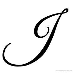 Students practice writing the letter j in upper and lower case; Printable Letter J in Cursive Writing | Cursive letters ...