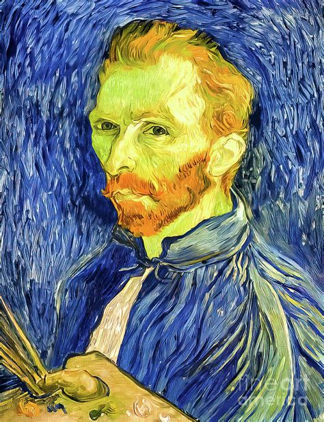 Self Portrait With Palette By Vincent Van Gogh 1889 Painting By Vincent