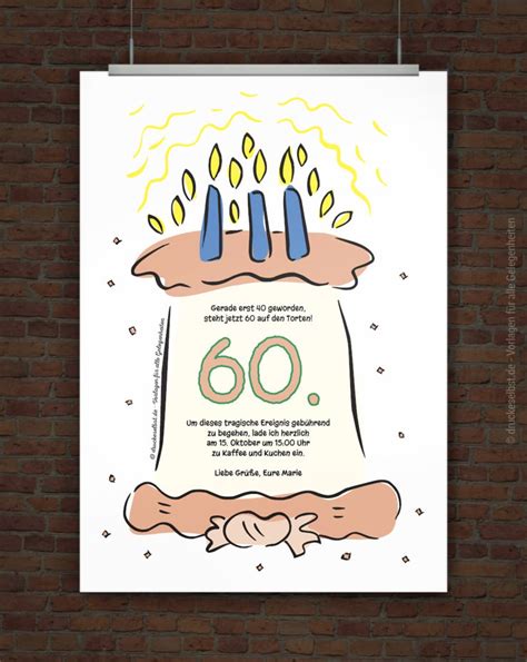 60 geburtstag gluckwunsche frau solarex. Drucke selbst! Kostenlose Einladung zum 60. Geburtstag