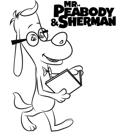 Mr Peabody And Sherman Coloring Pages Coloring Pages For Kids And Adults