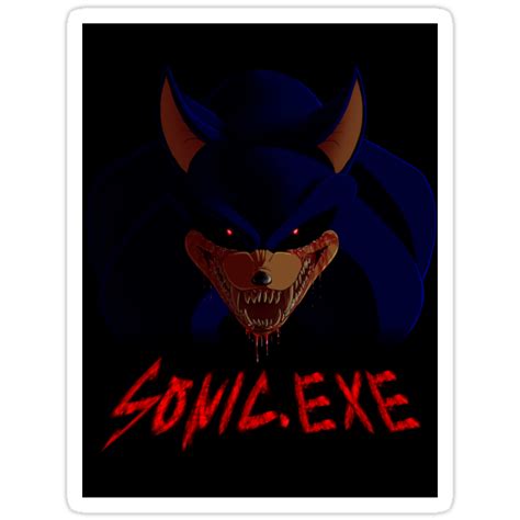 Sonicexe Shirt Stickers By Ssf13 Redbubble