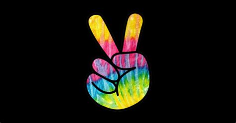 Psychedelic Peace Sign Peace Sticker Teepublic