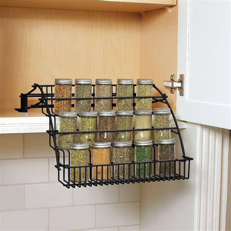 This is also a great product for medicine cabinets. Amazon.com: Rubbermaid FG8020RDWHT Pull Down Spice Rack ...