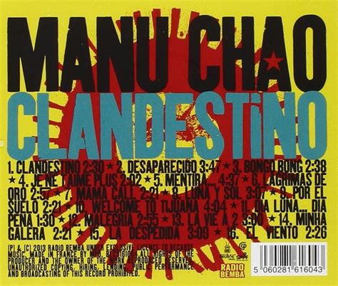 Manu Chao Clandestino America Dvd