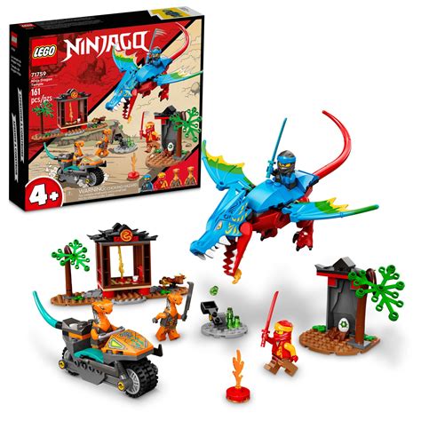 Lego Ninjago Ninja Dragon Temple Set 71759 With Toy Motorcycle Kai