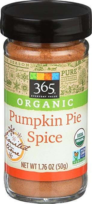 365 Everyday Value Organic Pumpkin Pie Spice 4 Pumpkin Spice Foods