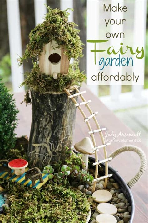 Make certain the container has a. How to make a Fairy Garden affordably - Mommy Moment
