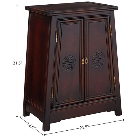 Oriental Furniture Rosewood Long Life Cabinet