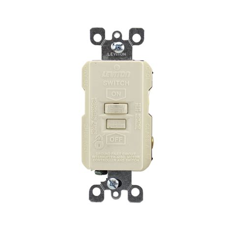 Leviton 8590 A Gfci Switch Smartlock 20a Feed Through 20a 125v Almond
