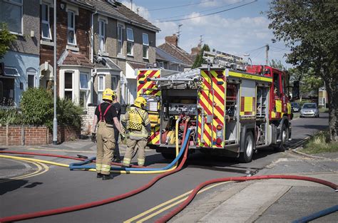 Explosions Heard As Firefighters Battle Blaze At Back Of House In Swindon