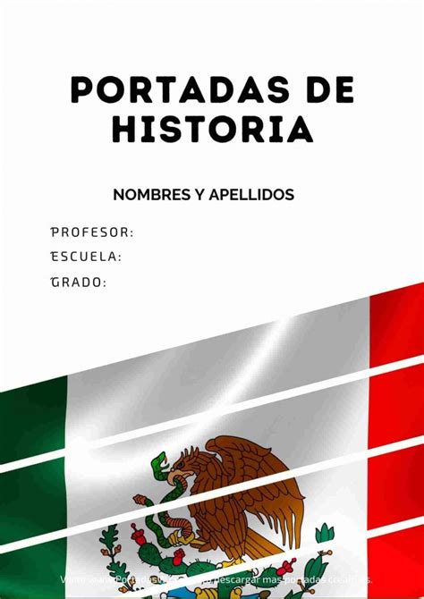 Portadas De Historia De México Para Cuadernos ️