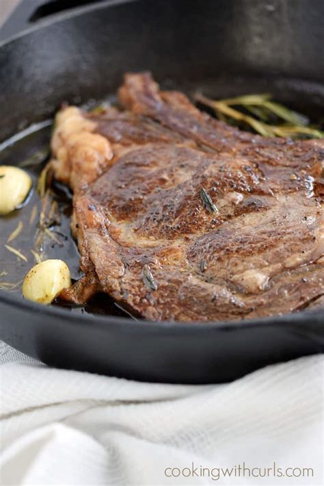 Always marinate your steak if you can. Pan-Seared Ribeye Steak - Cooking With Curls