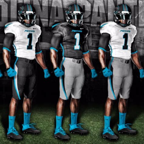 New Uniforms Carolina Panthers Panthers American Football Team