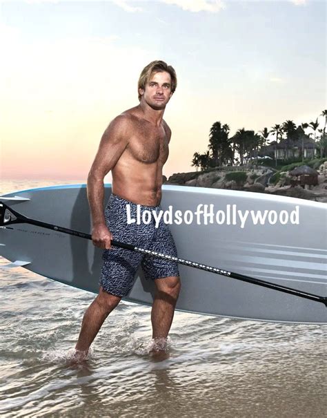 Laird Hamilton Handsome Hunk In Trunks Surfer King At Hawaii Beach