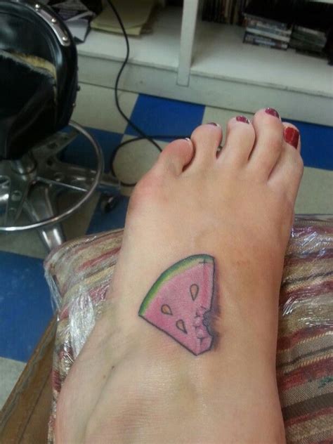 Watermelon Tattoo Watermelon Tattoo Tattoos Vegetable Tattoo