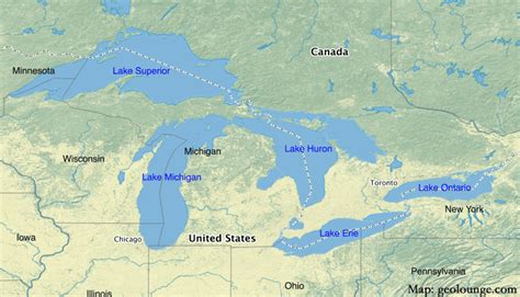Map Of Usa With Lakes Printable Map Of Usa