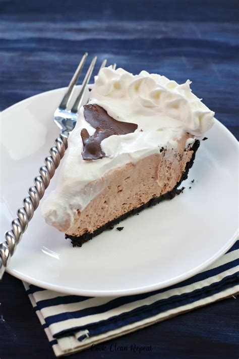 Chocolate Cheesecake Pie With Pudding Cook Clean Repeat