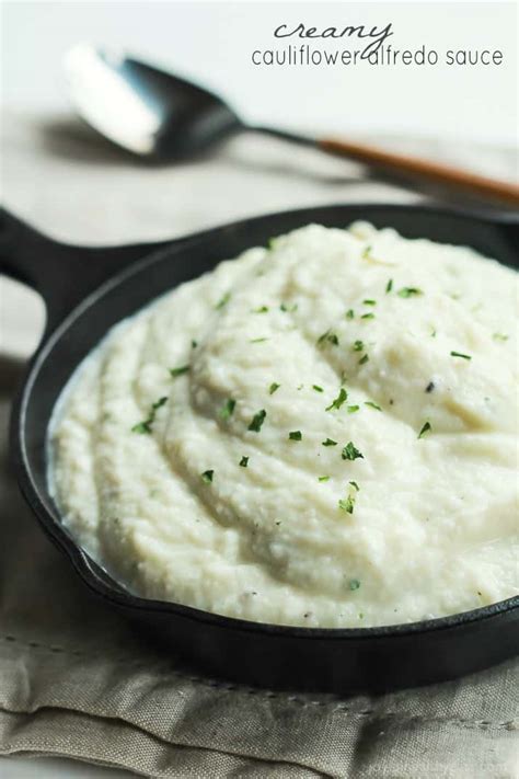 For a rich, creamy alfredo sauce, use whipping cream. Creamy Cauliflower Alfredo Sauce