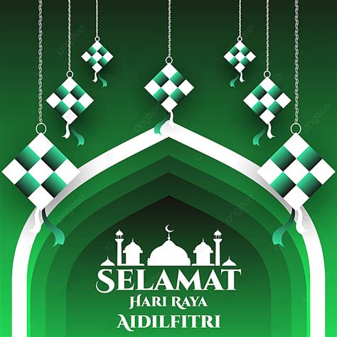 Green Hari Raya Aidilfitri Backround Background Green Luxuary