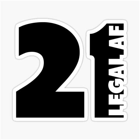 St Birthday Gift Legal AF Sticker For Sale By AutonomousN Redbubble