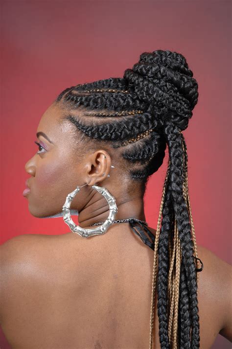 African Braided Updos African Hair Braiding Natural Hair Styles Dc Md Va Landover