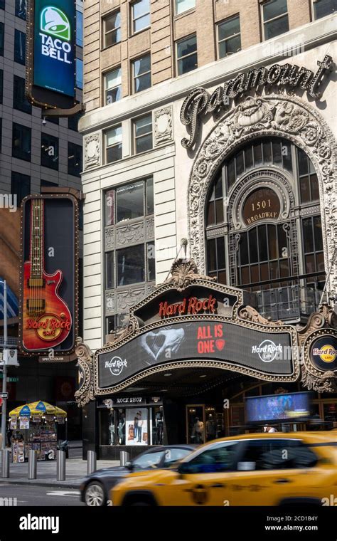 Hard Rock Cafe Is In The Old Paramount Building In Times Square New