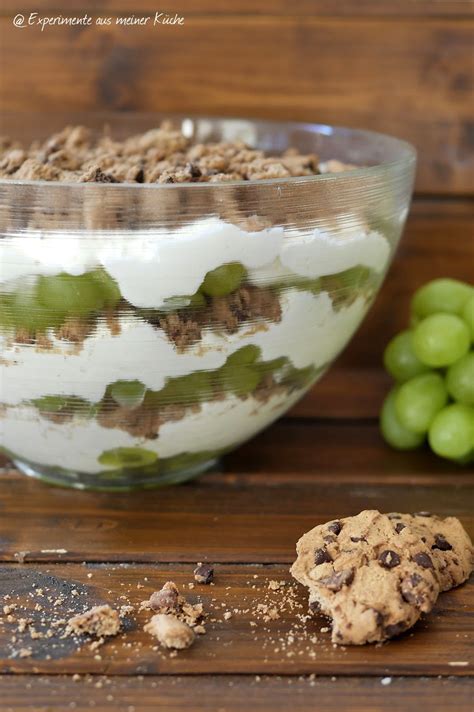Experimente aus meiner Küche Weintrauben -Schichtdessert mit
