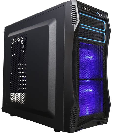 ROSEWILL ATX Mid Tower Gaming Computer Case Gaming Case With Blue LED