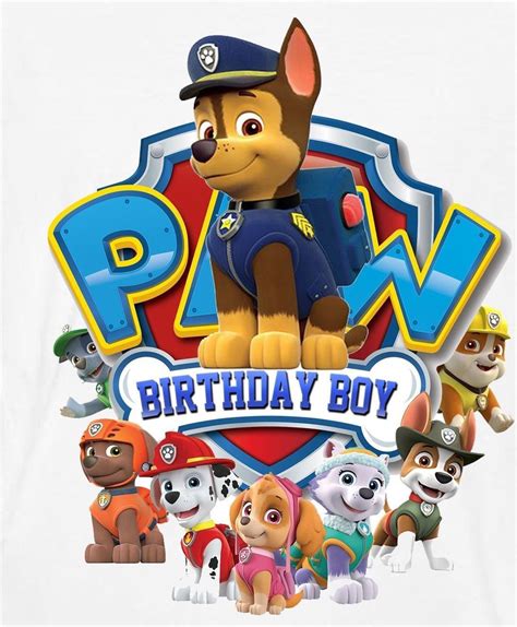 Paw Patrol Happy Birthday Designs