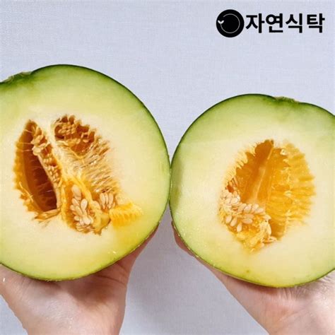 «#복숭아 #메론 #머스크메론 #자몽 #아몬드 #과일 #과일파티 #체리 #자두. 자연식탁고당도 프리미엄 머스크메론 4kg내외 (3수) - 쇼핑엔티