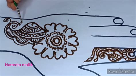 Easy Flower Mehndi Design | इजी फ्लावर मेहँदी डिज़ाइन | Back Hand