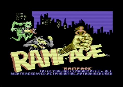 Rampage 1989 Activision [cr Triangle] Free Download Borrow And Streaming Internet Archive