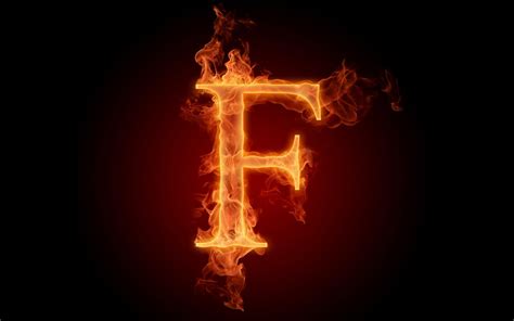 Wallpaper 1920x1200 Px Alphabet English F Fiery Picture The