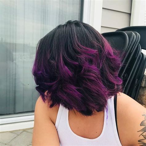 When work comes to hair color ideas which can. 50+ Great Ideas of Purple Highlights In Brown Hair | Short ...