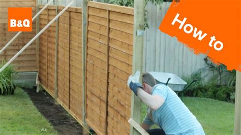 Depending on the height of your fence, you might need planning permission. How to erect a fence - YouTube