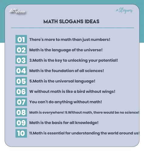 101 Best Math Slogans Ideas And Suggestions Tiplance