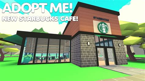 Starbucks Cafe Tour And Speedbuild In Adopt Me Roblox Adoptme