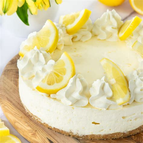 Easy Lemon Cheesecake No Bake Charlottes Lively Kitchen