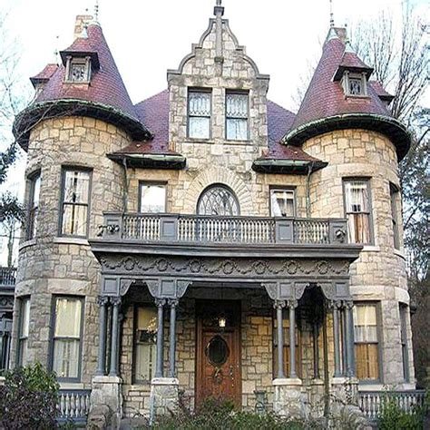 55 Gorgeous House Stone Revival Style Ideas Victorian Homes