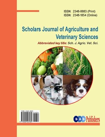 By diva enterprises private limited. Scholars Journal of Agriculture and Veterinary Sciences ...