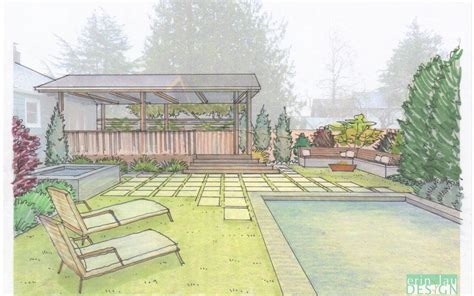 Landscapedesignperspectiveopda Garden Drawing Plant Drawing House