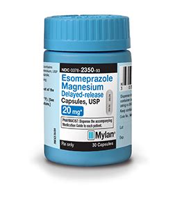 The different product strengths are obtained by filling. NEXIUM® Generic | Esomeprazole Magnesium Delayed-release ...